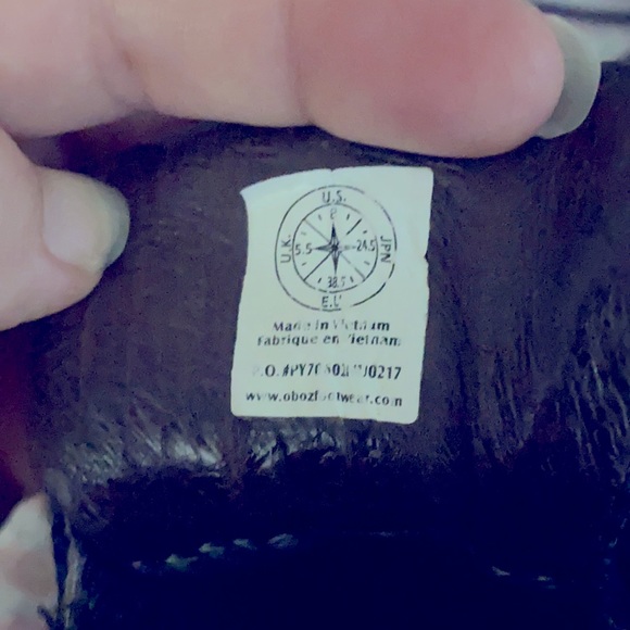 Oboz sapphire mid b-dry Waterproof Blue Purple brown Boots 8 (38.5) worn once - Picture 2 of 3